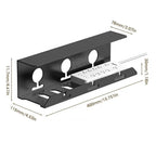 Cable tray for cable management under desk