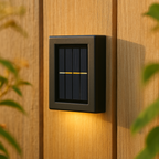 Wireless Outdoor Wall Lighting for Garden and Patio – Solar LED Wall Lamp with Warm Light (4 Pack)