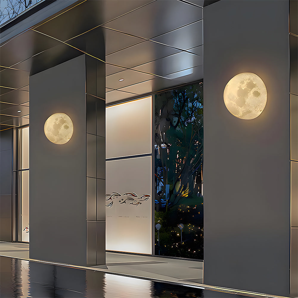 Væglampe med Måneformet Design til Indendørs Brug