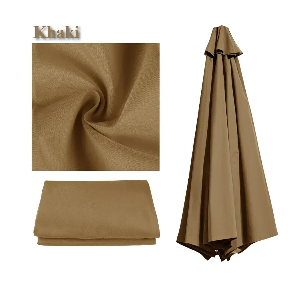 Weather-Resistant Shade for Garden and Patio – Replacement Parasol Cover with Ventilation Opening