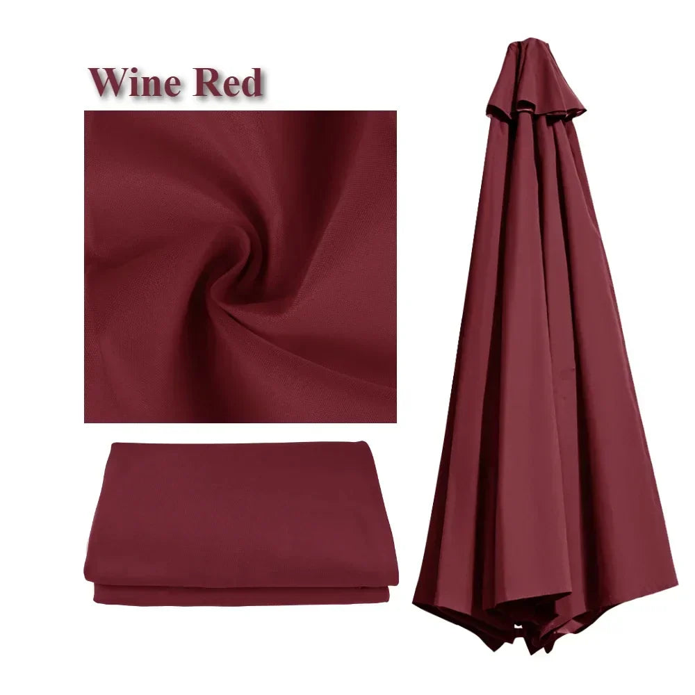Weather-Resistant Shade for Garden and Patio – Replacement Parasol Cover with Ventilation Opening