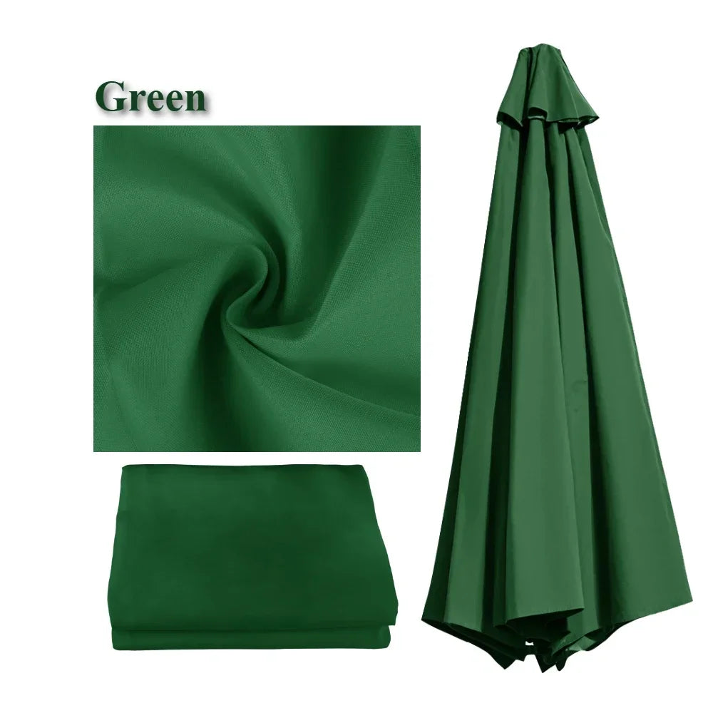 Weather-Resistant Shade for Garden and Patio – Replacement Parasol Cover with Ventilation Opening