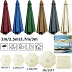 Weather-Resistant Shade for Garden and Patio – Replacement Parasol Cover with Ventilation Opening