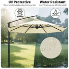 Weather-Resistant Shade for Garden and Patio – Replacement Parasol Cover with Ventilation Opening