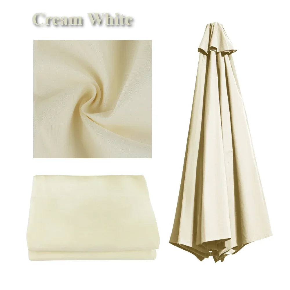 Weather-Resistant Shade for Garden and Patio – Replacement Parasol Cover with Ventilation Opening