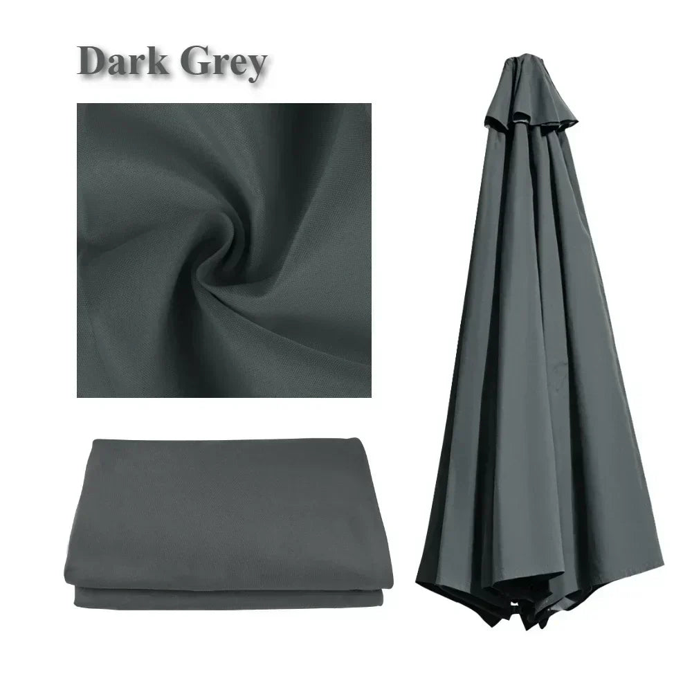 Weather-Resistant Shade for Garden and Patio – Replacement Parasol Cover with Ventilation Opening