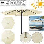 Weather-Resistant Shade for Garden and Patio – Replacement Parasol Cover with Ventilation Opening