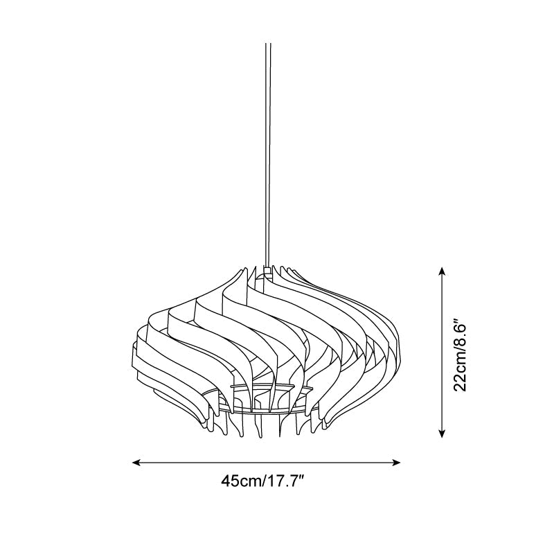 Pendellampe i Japandi Stil med Roligt Udtryk