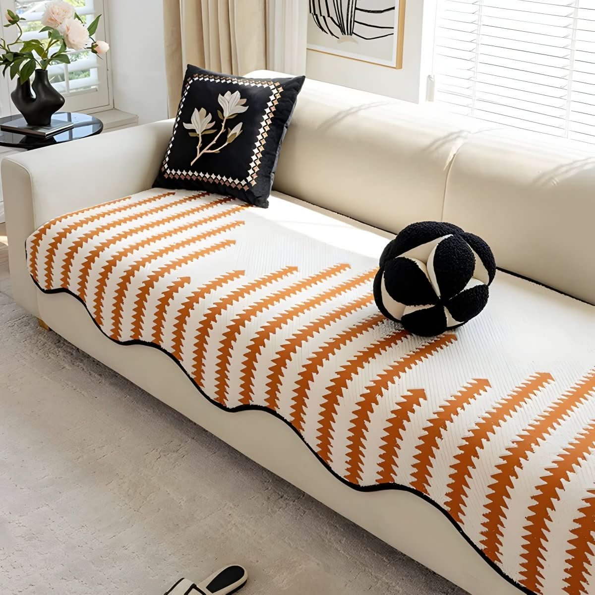 Soft blanket for sofa and relaxation – Chenille sofa blanket