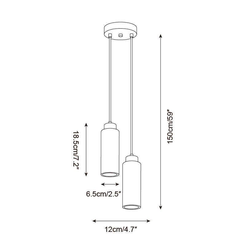 Travertin Pendellampe i Natursten