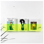Space-saving wall storage for books and documents – Wall-mounted magazine holder