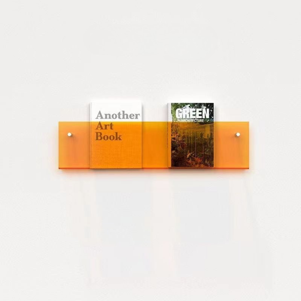 Space-saving wall storage for books and documents – Wall-mounted magazine holder