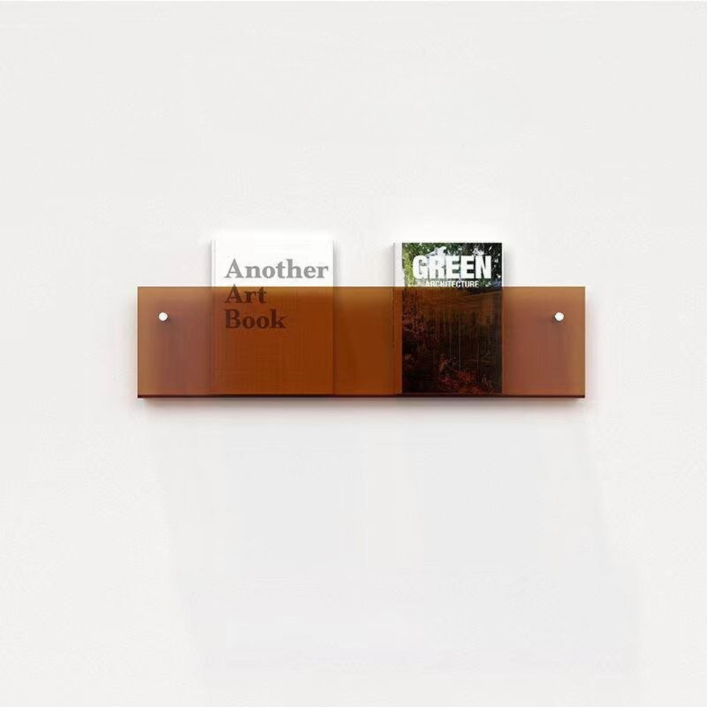 Space-saving wall storage for books and documents – Wall-mounted magazine holder
