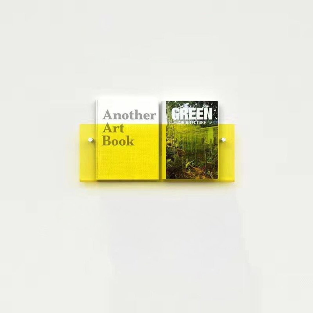 Space-saving wall storage for books and documents – Wall-mounted magazine holder