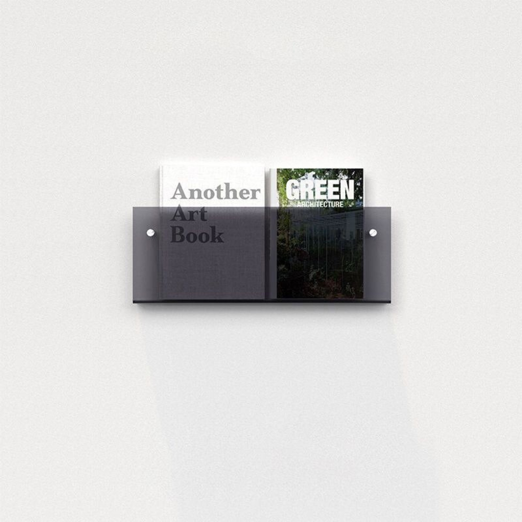 Space-saving wall storage for books and documents – Wall-mounted magazine holder