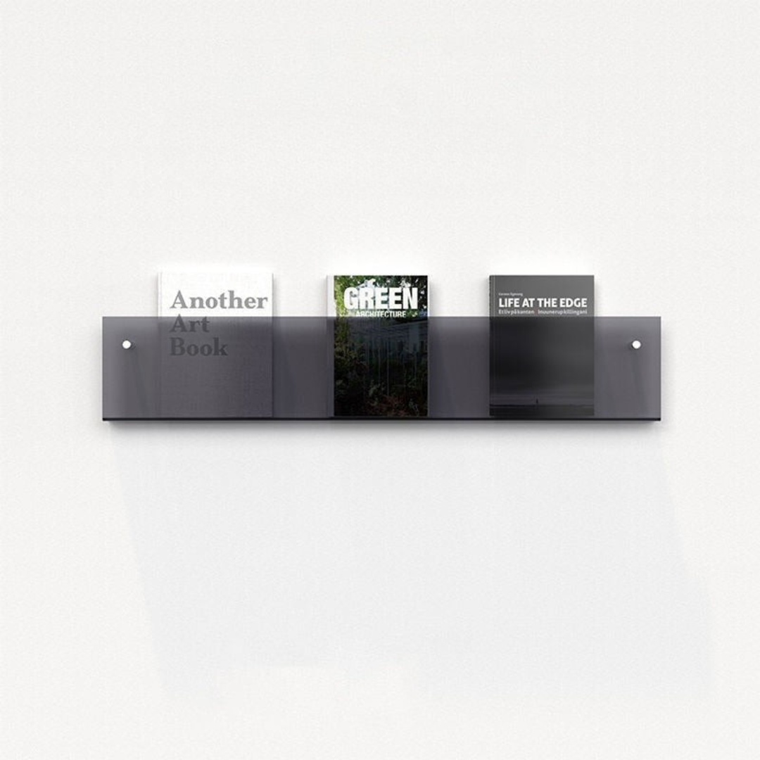 Space-saving wall storage for books and documents – Wall-mounted magazine holder