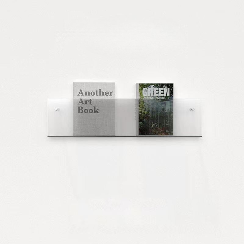 Space-saving wall storage for books and documents – Wall-mounted magazine holder