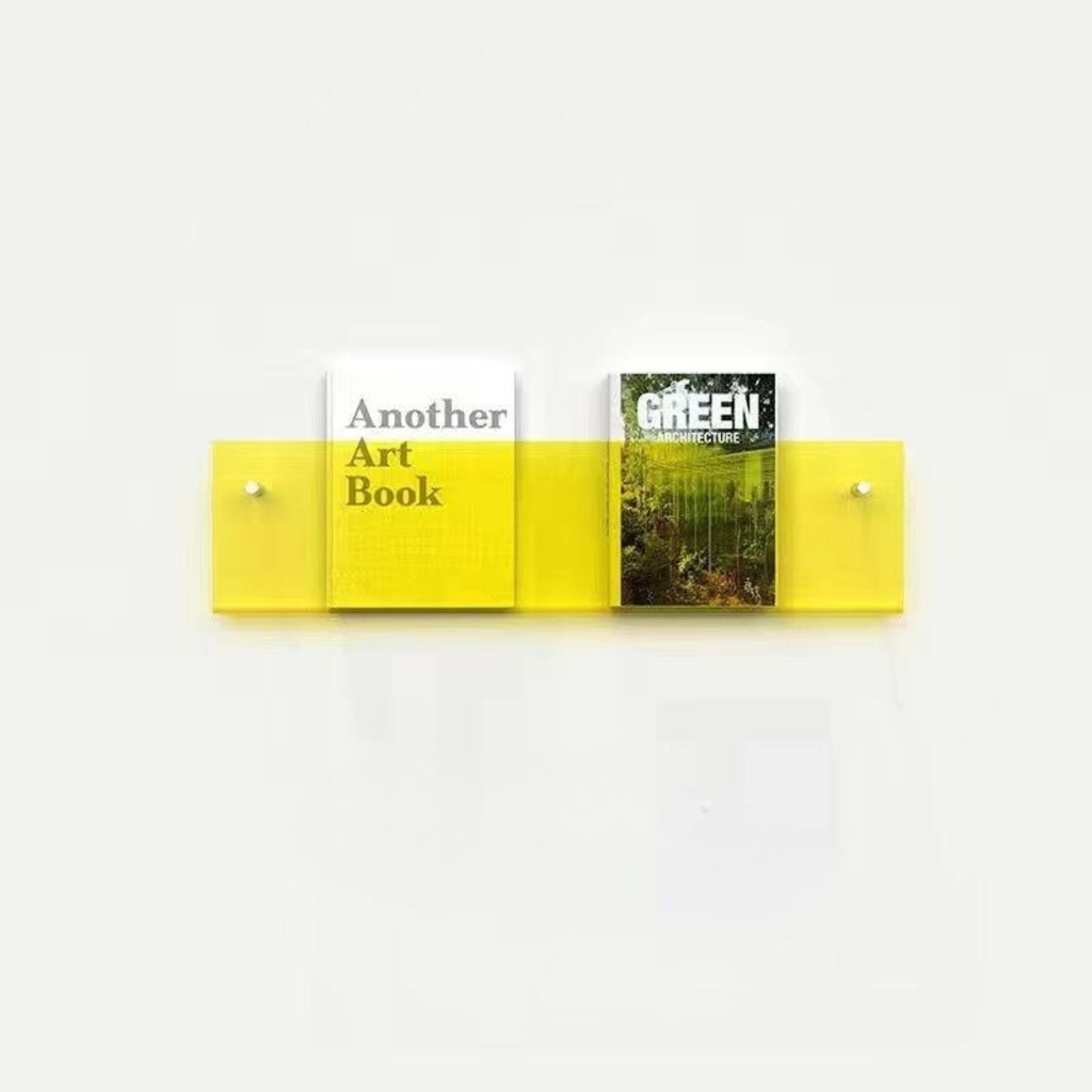 Space-saving wall storage for books and documents – Wall-mounted magazine holder
