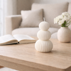 Decorative scented candle in golf ball design for indoor use