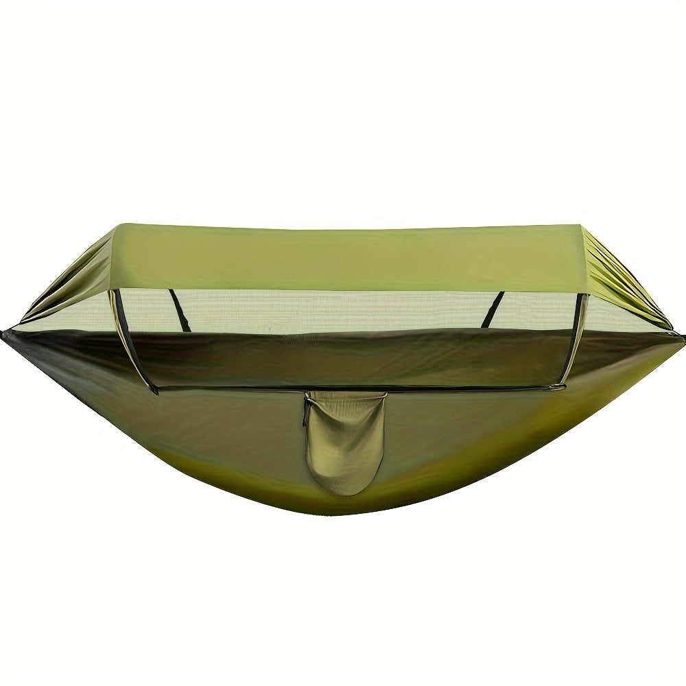 Comfortable Outdoor Relaxation for Camping and Travel – Hammock with Mosquito Net and Sunshade