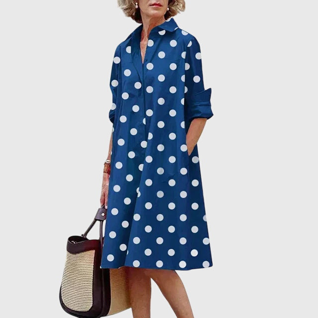Elegant dress for everyday wear and dinner – Dress with pockets for women