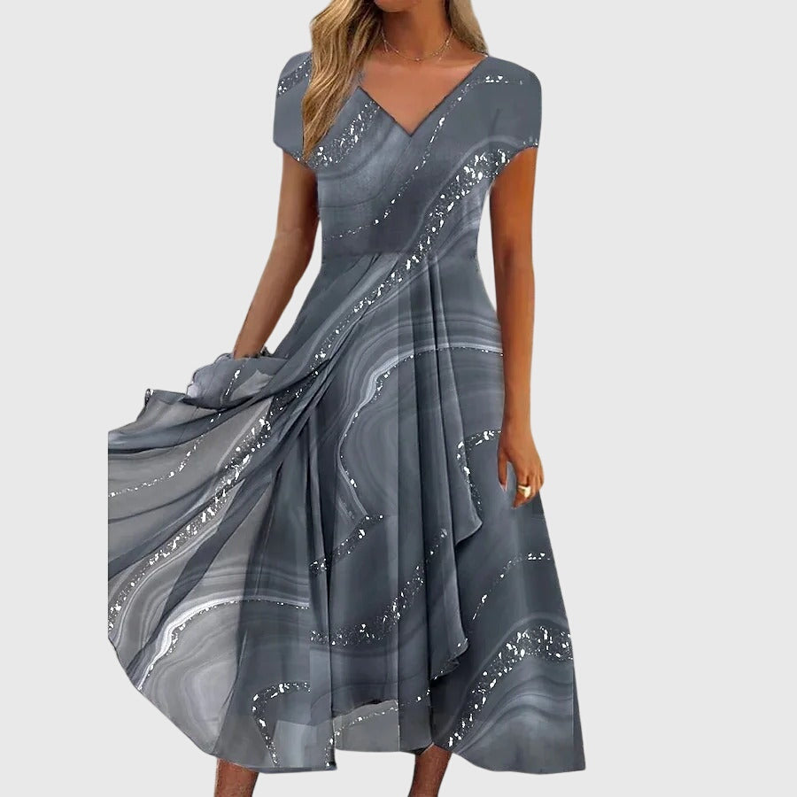 Flowing midi dress for summer and everyday wear – Loose dress for women