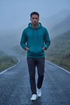 Comfortable hoodie for cold days – Hooded sweatshirt with pocket for men