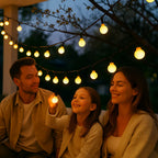 Ambient Outdoor Lighting for Garden and Patio – Solar String Lights with Warm White and Colorful Light