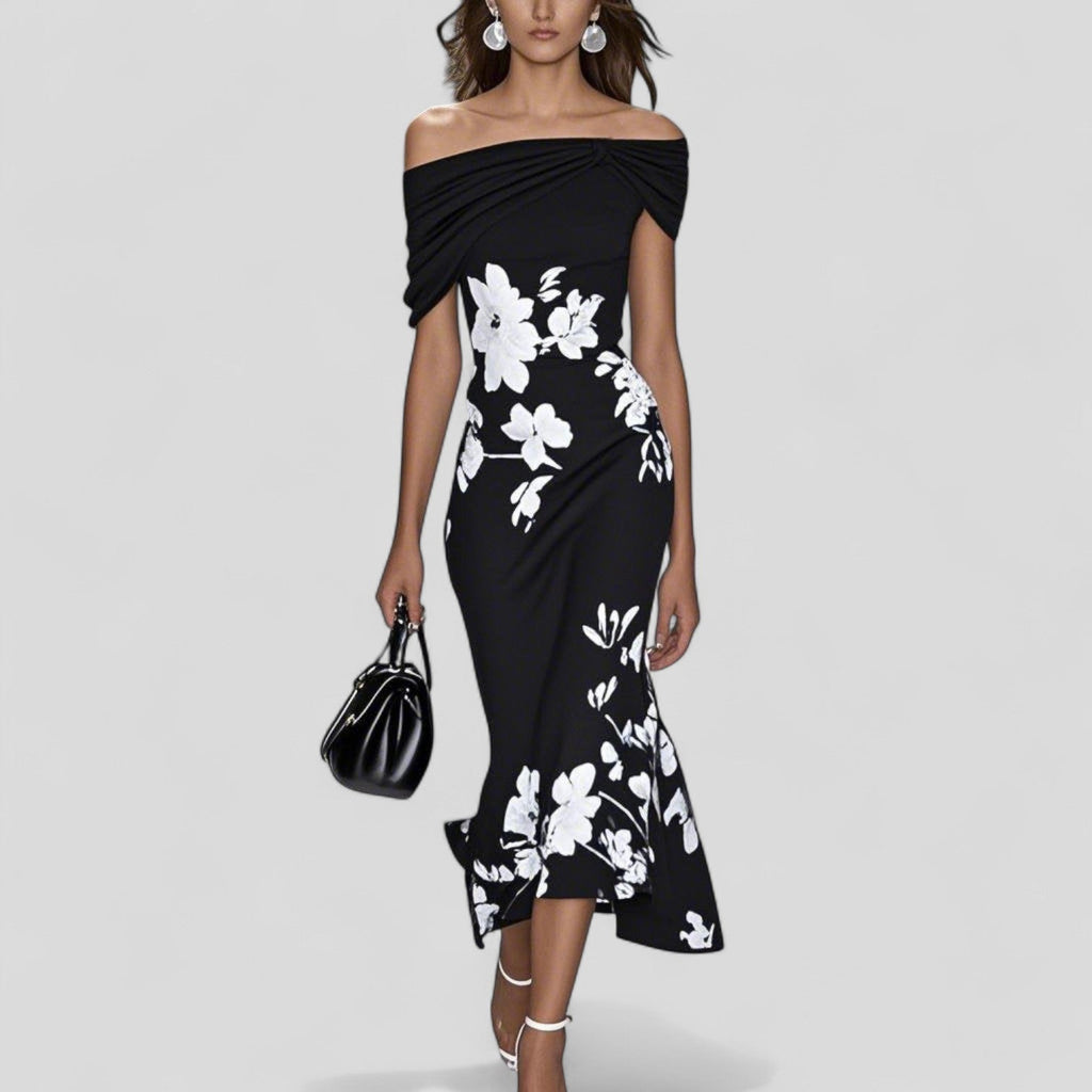 Elegant midi dress for parties and everyday use – Dress for women