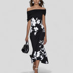 Elegant midi dress for parties and everyday use – Dress for women