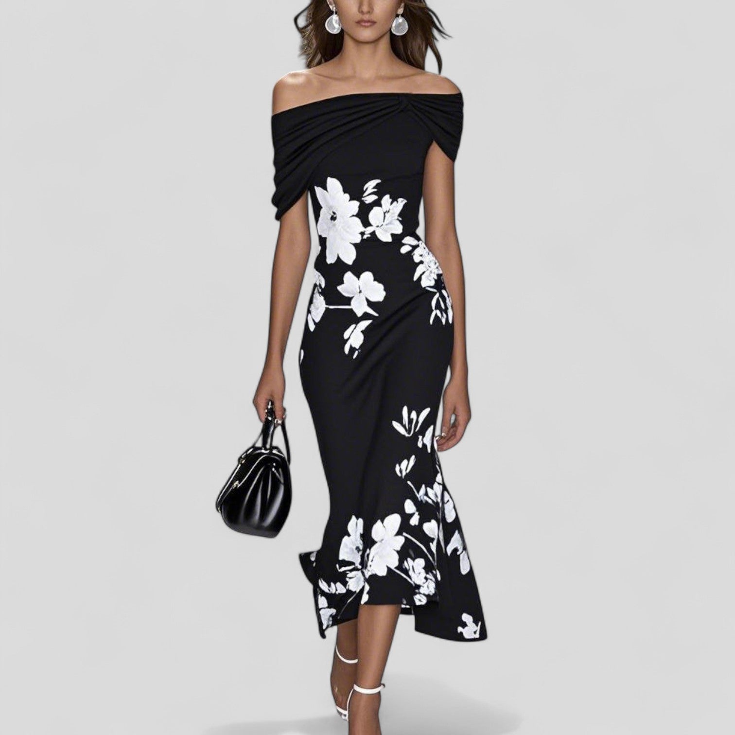 Elegant midi dress for parties and everyday use – Dress for women