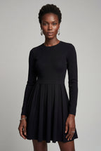 Fitted mini dress for everyday and parties – Long-sleeved dress for women