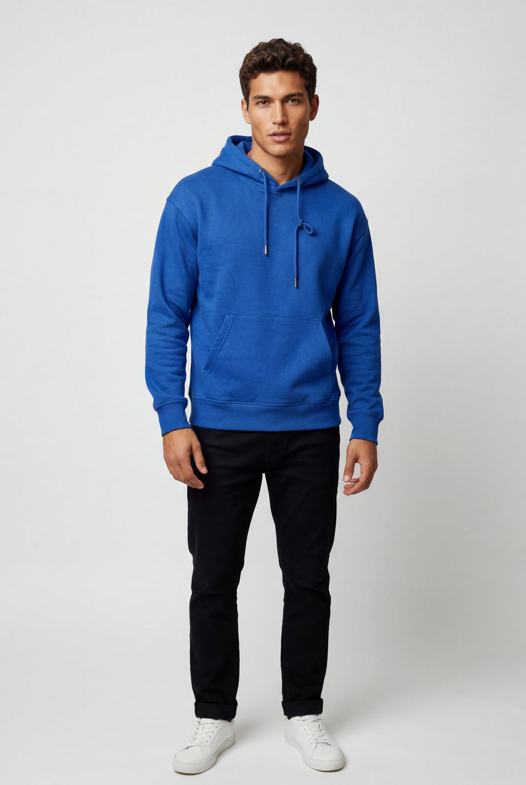 Comfortable hoodie for everyday use – Hooded sweatshirt with drawstring for men