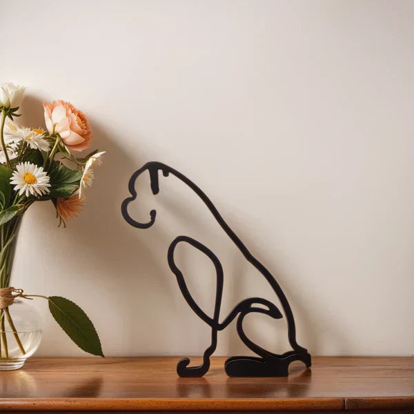 Skulpturer af hunde til indendørs brug