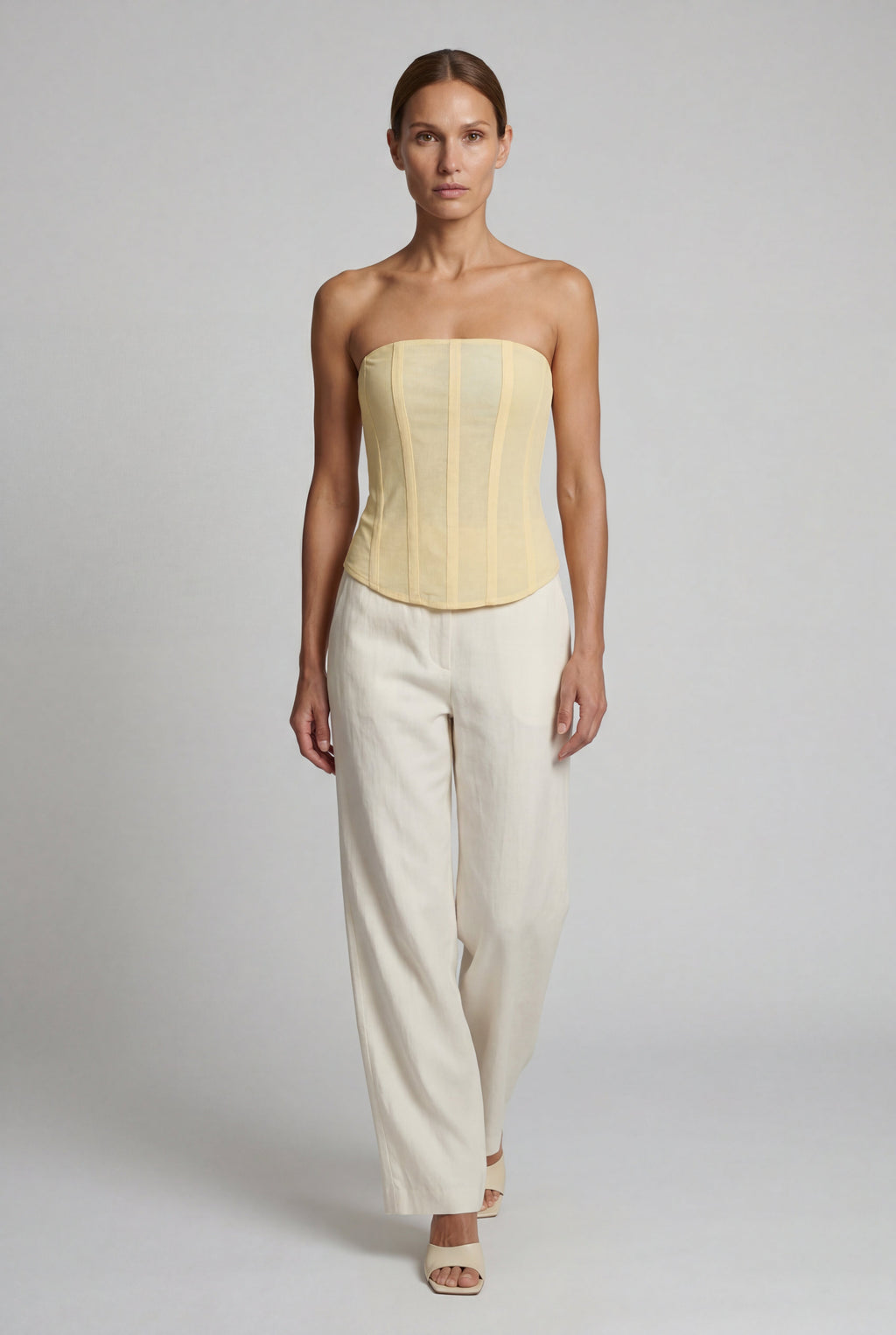 Fitted corset top for parties and evenings – Strapless top for women