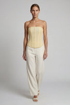Fitted corset top for parties and evenings – Strapless top for women