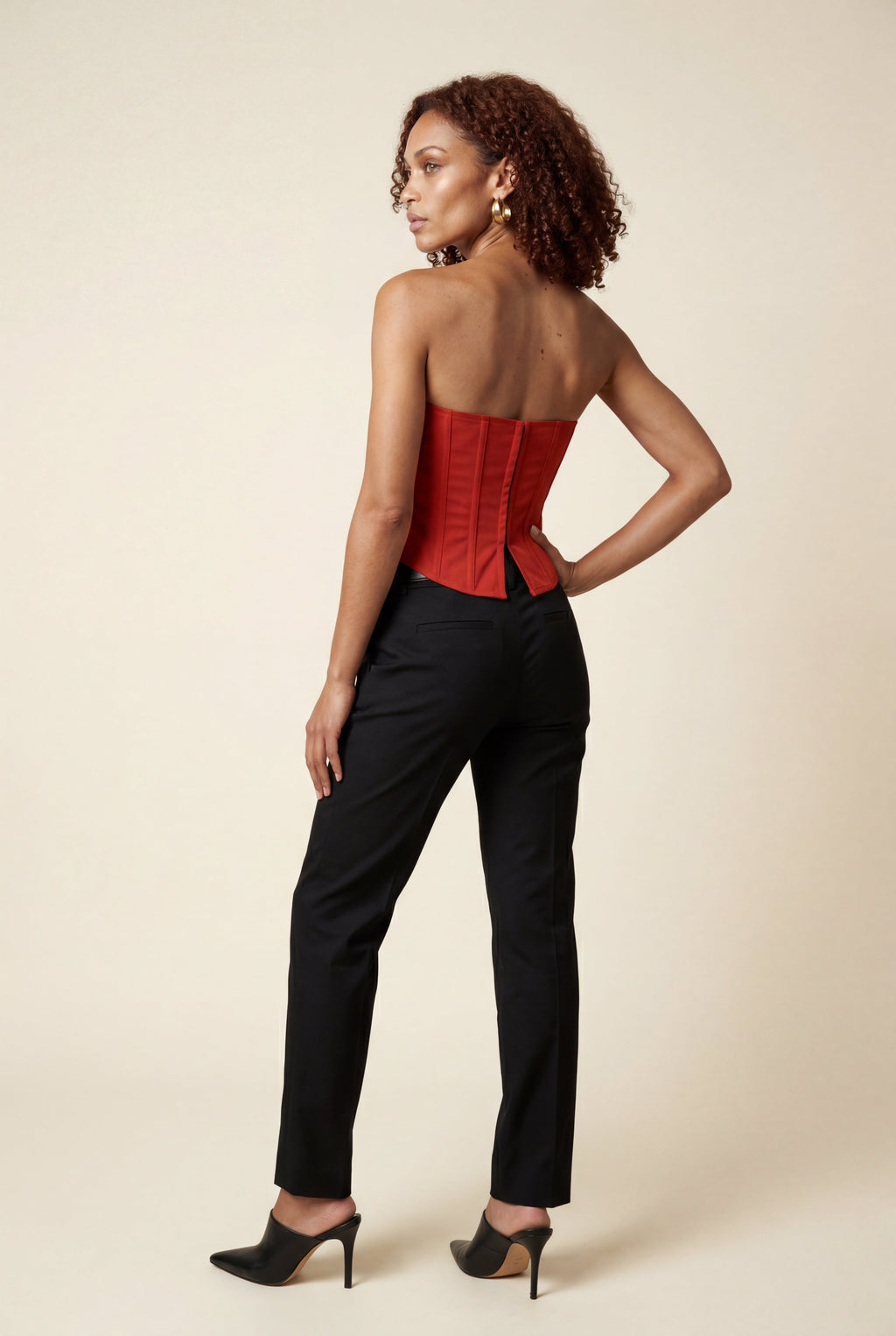 Fitted corset top for parties and evenings – Strapless top for women