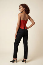 Fitted corset top for parties and evenings – Strapless top for women