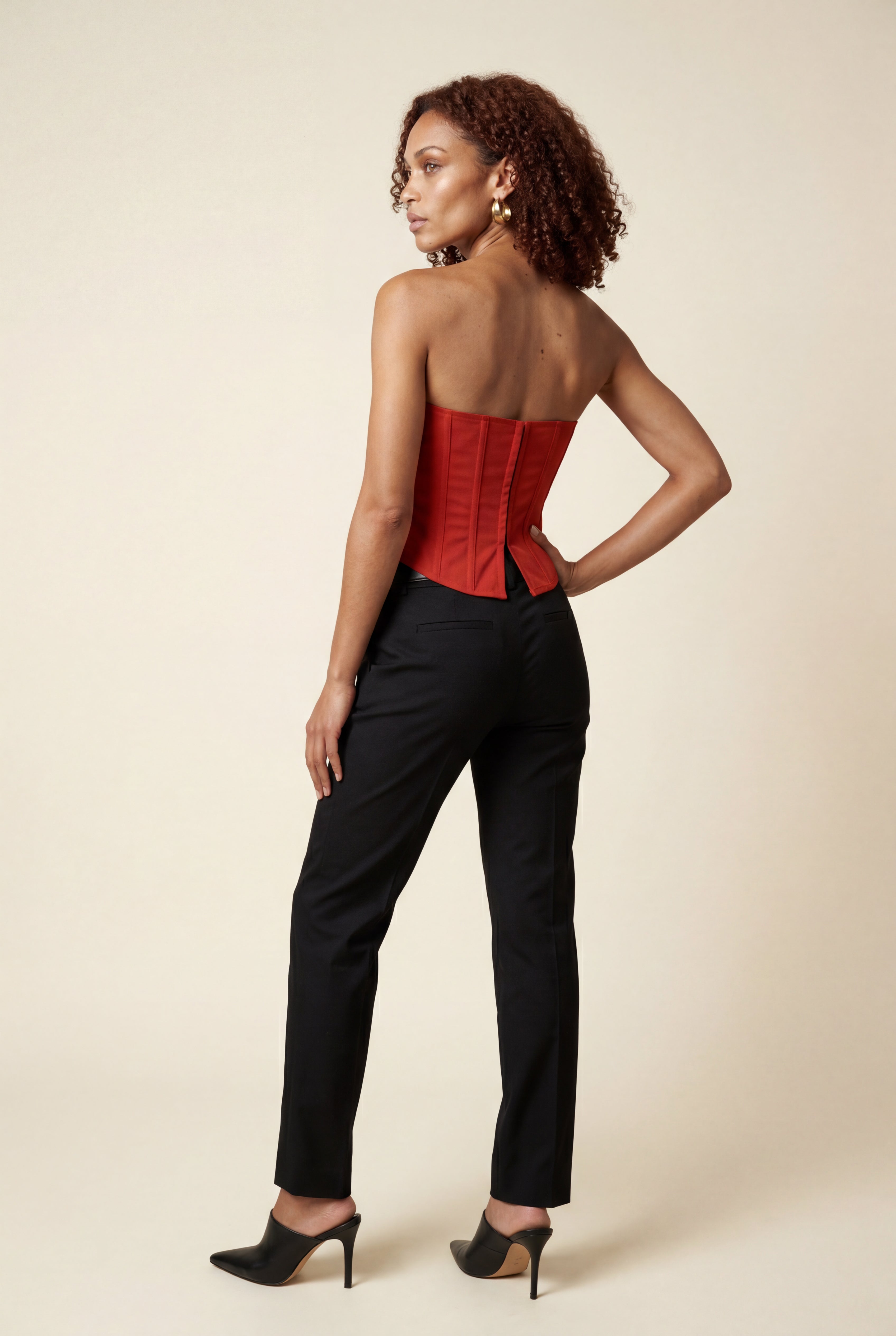 Fitted corset top for parties and evenings – Strapless top for women