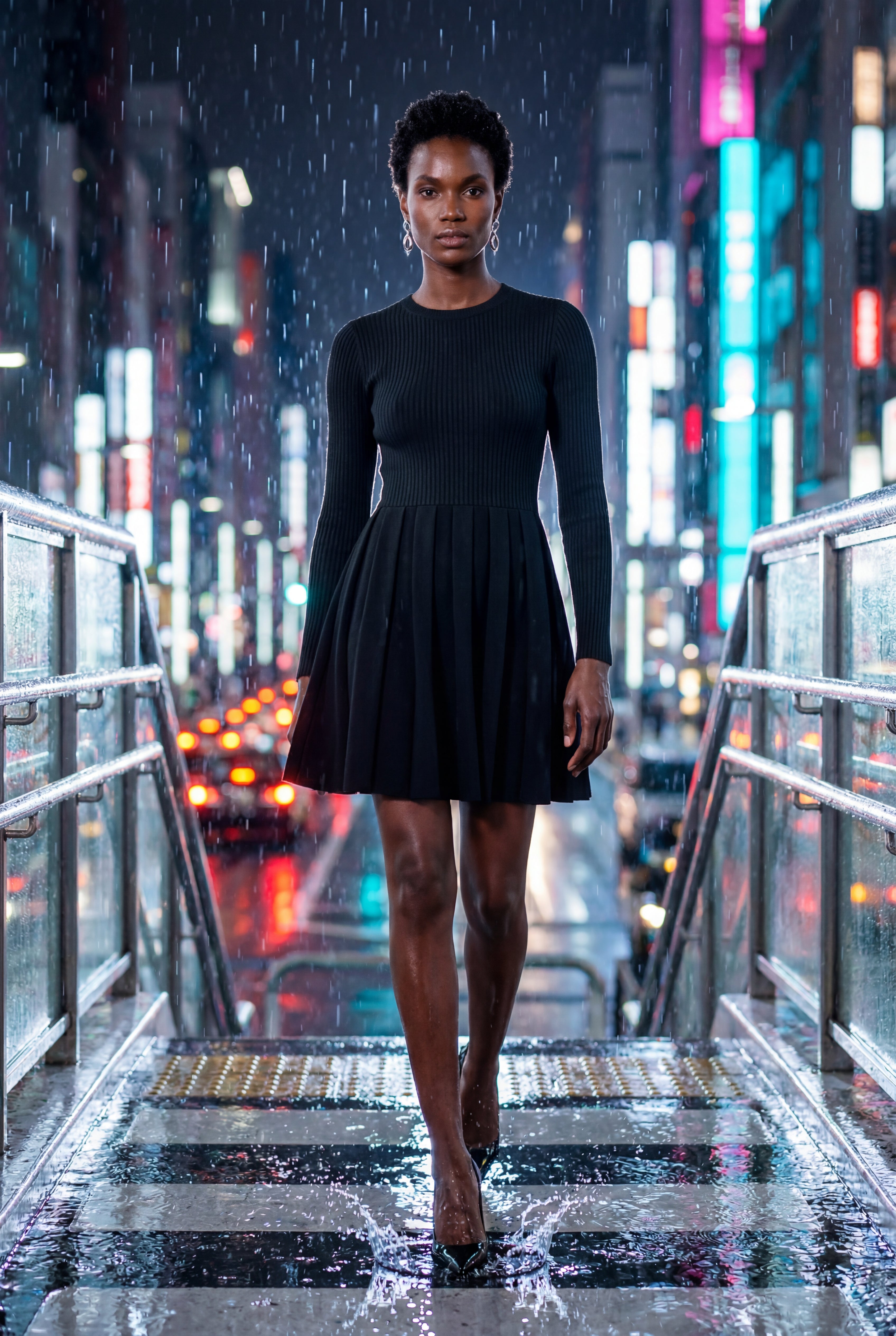 Fitted mini dress for everyday and parties – Long-sleeved dress for women