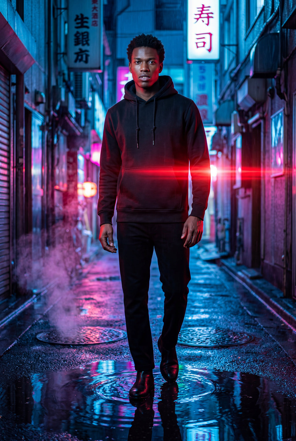 Comfortable hoodie for everyday use – Hooded sweatshirt with drawstring for men
