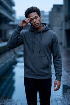 Comfortable hoodie for everyday use – Hooded sweatshirt with drawstring for men