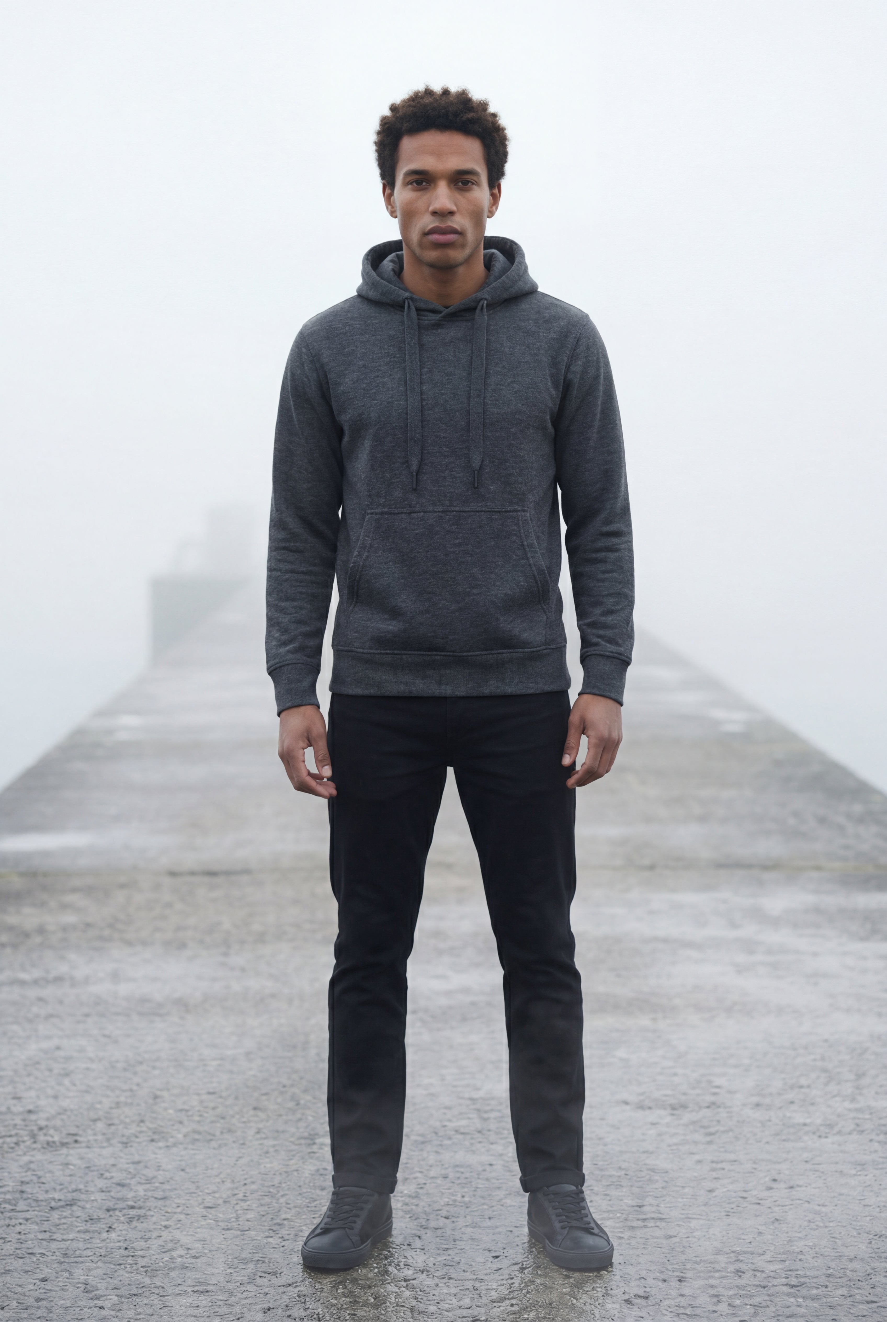 Comfortable hoodie for everyday use – Hooded sweatshirt with drawstring for men