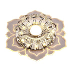 Ceiling lamp with crystals and LED for indoor use