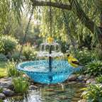 Decorative Bird Bath for Garden Wildlife – Solar Bird Bath with Fountain