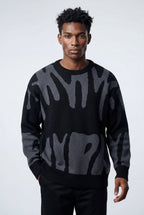 Casual sweater for everyday use – Sweater with abstract pattern for men