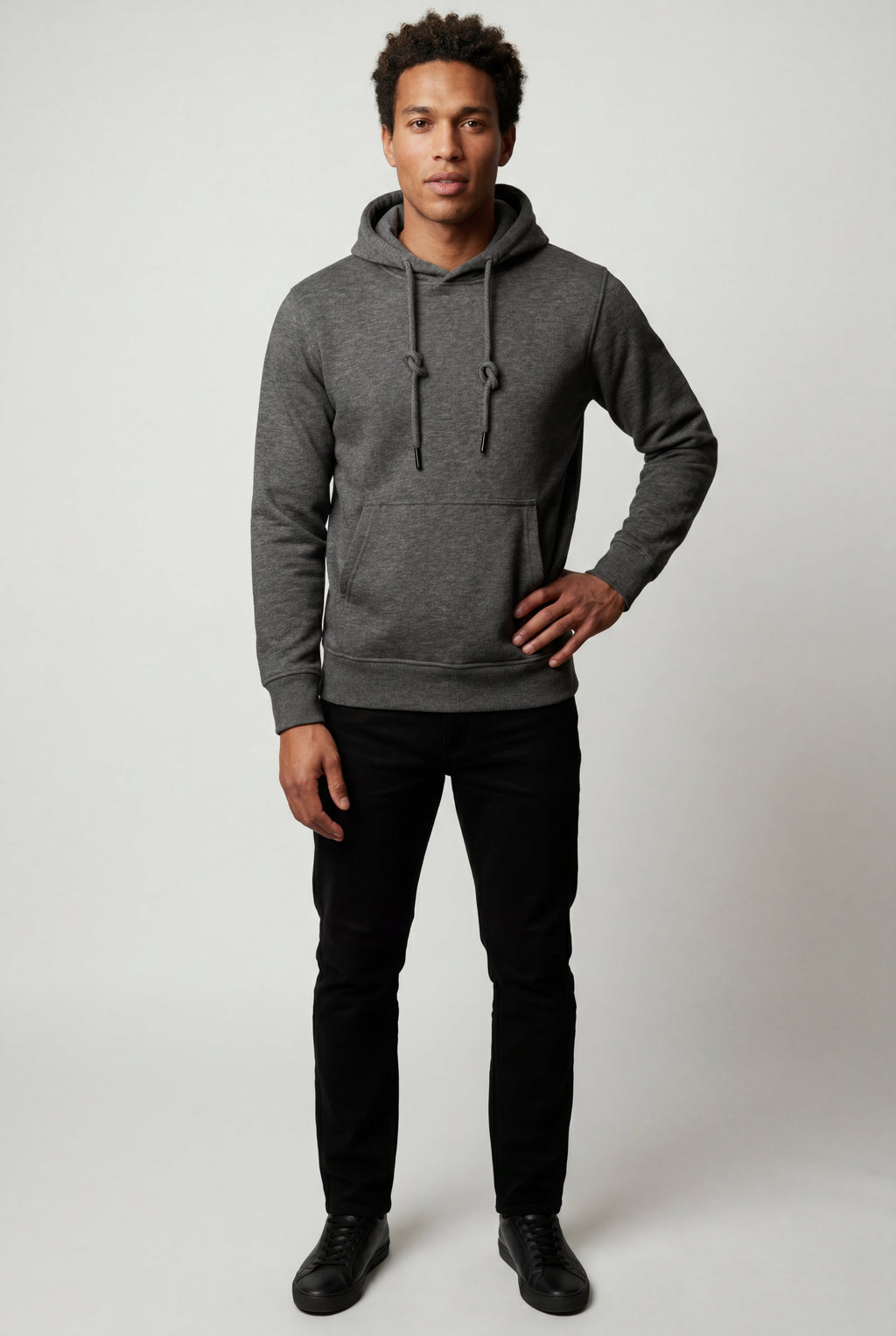 Comfortable hoodie for everyday use – Hooded sweatshirt with drawstring for men