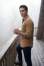 Casual shirt for everyday use – Shirt with checkered details for men