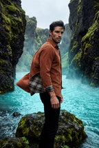 Casual shirt for everyday use – Shirt with checkered details for men