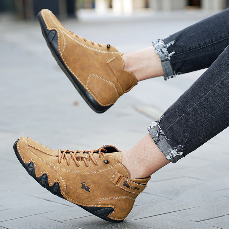 Non-slip barefoot shoes for natural walking – Leather shoes for men and women